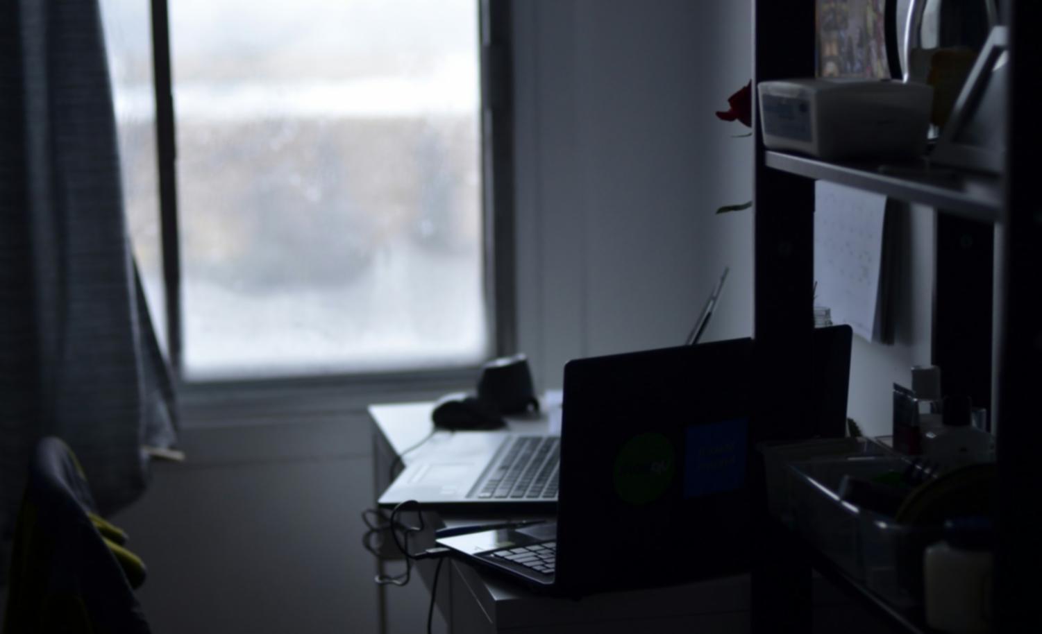 Calculator and notebook for expense tracking